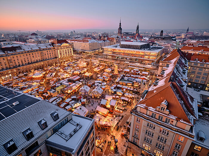 Luftbild Dresdner Striezelmarkt