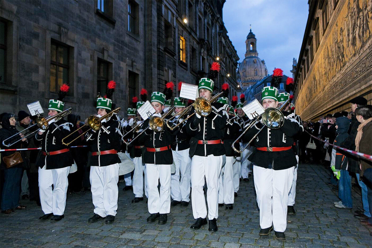 Teilnehmer einer Bergparade