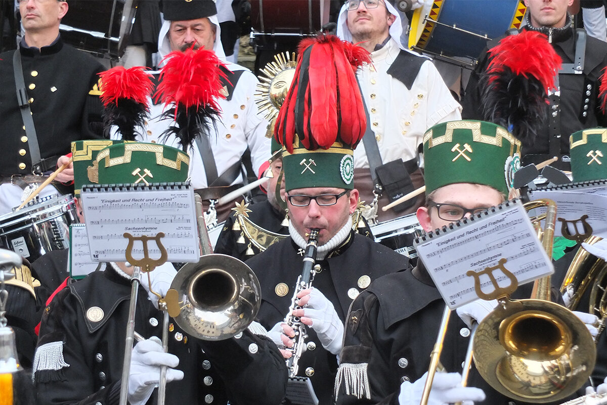 Teilnehmer einer Bergparade